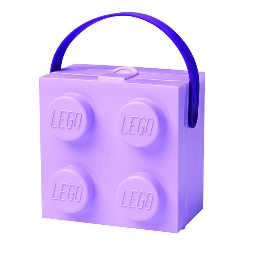 Popron.cz LEGO box s rukojetí - fialová