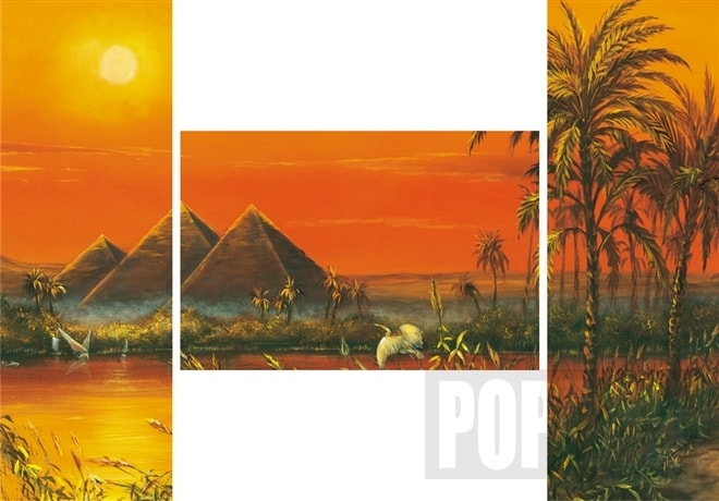 Popron.cz Triptych puzzle Dojmy z Egypta 3x500 dílů