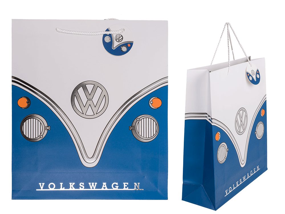 Popron.cz Dárková taška, VW T1 Bus, modrá,