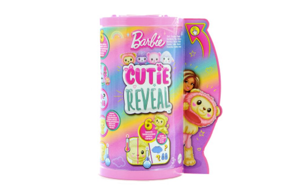 Popron.cz Barbie Cutie Reveal Chelsea pastelová edice - lev HKR21