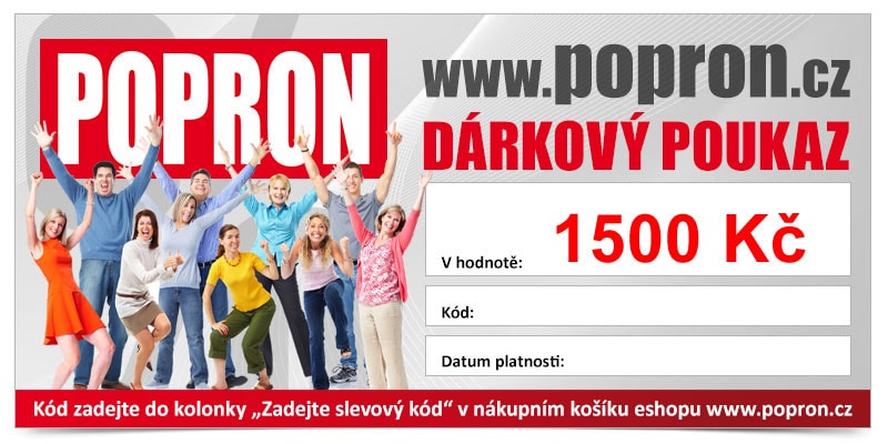 Popron.cz Dárkový poukaz ve výši 1500 Kč - Popron.cz