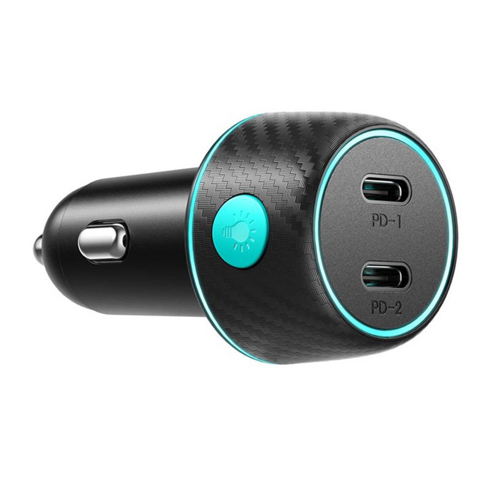 Joyroom Nabíječka do auta Joyroom CCN02, 2x USB-C PD 70 W (černá)