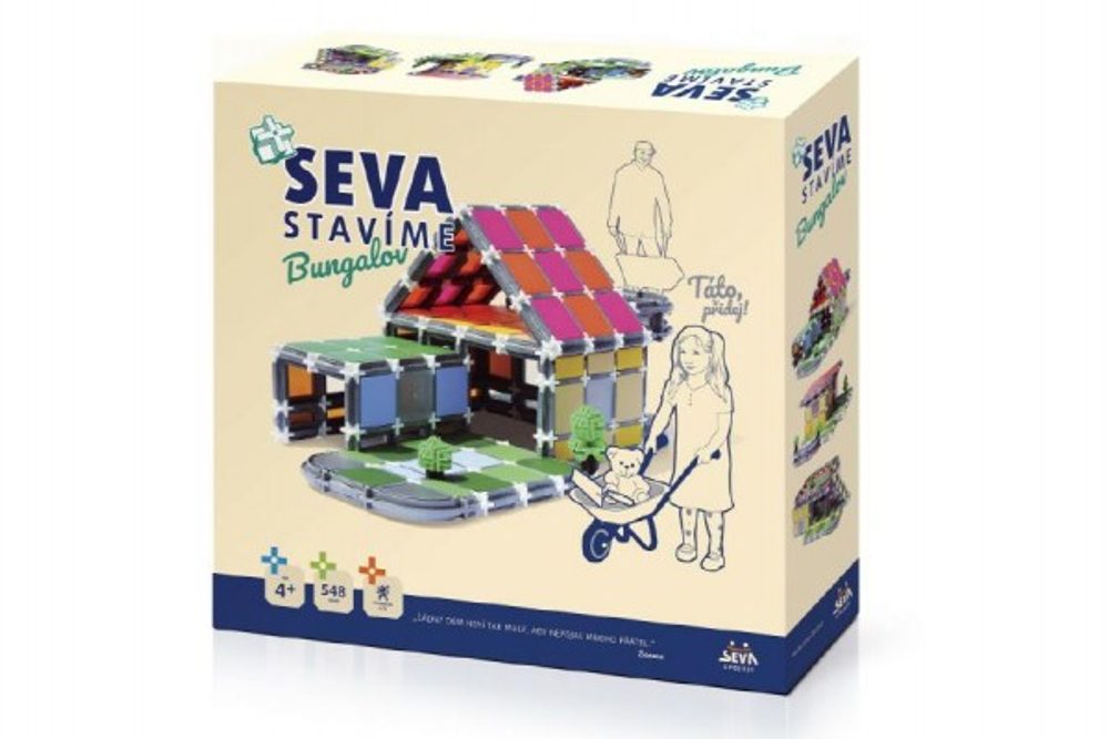 Vista Stavebnice Seva Stavíme Bungalov plast 548 dílků v krabici 35x33x7cm