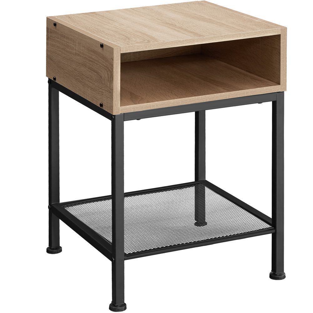 tectake 404360 noční stolek harlow 40,5x40,5x59cm - Industrial světlé dřevo, dub Sonoma - Industrial světlé dřevo