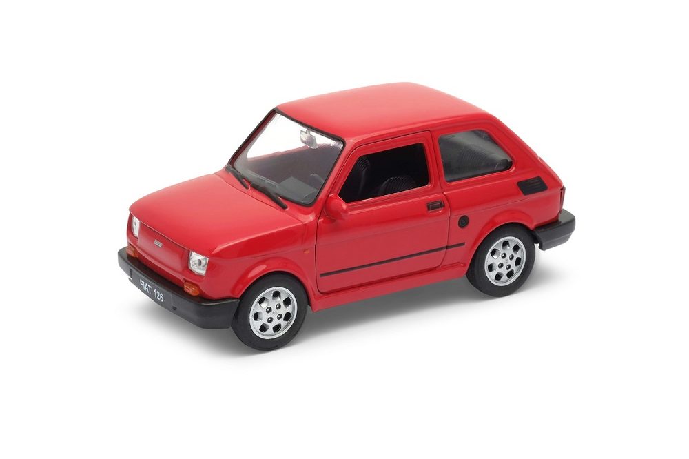 Welly Fiat 126 „Maluch“ 1:34 bílá