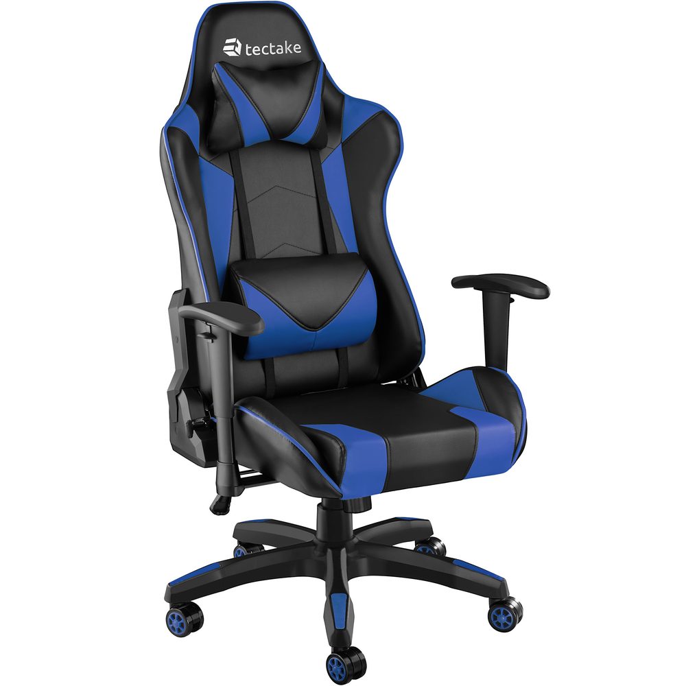 tectake 403206 kancelářská židle twink - černá/modrá - černá/modrá
