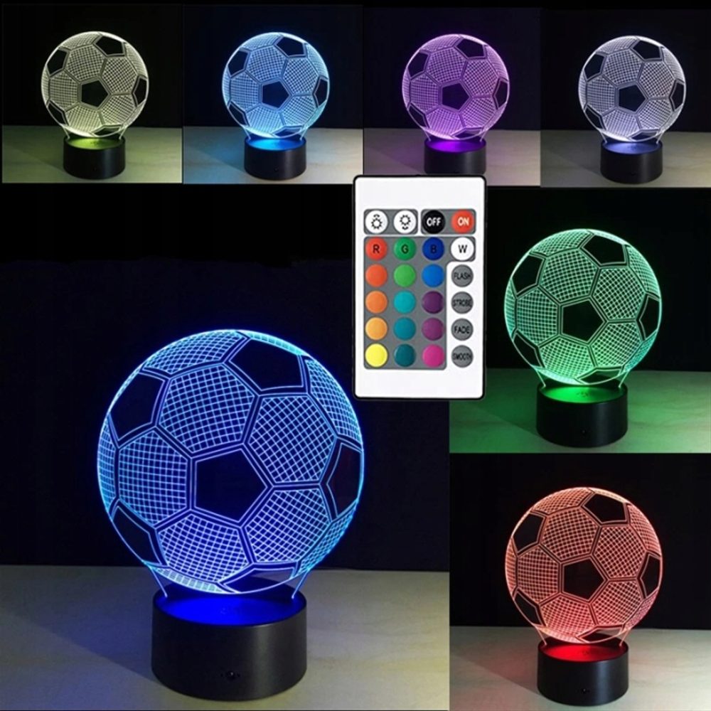 Popron.cz 3D Noční LED lampa - fotbalový míč