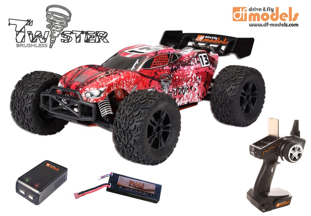 Popron.cz DF models RC auto Twister Truggy Brushless 1:10 XL