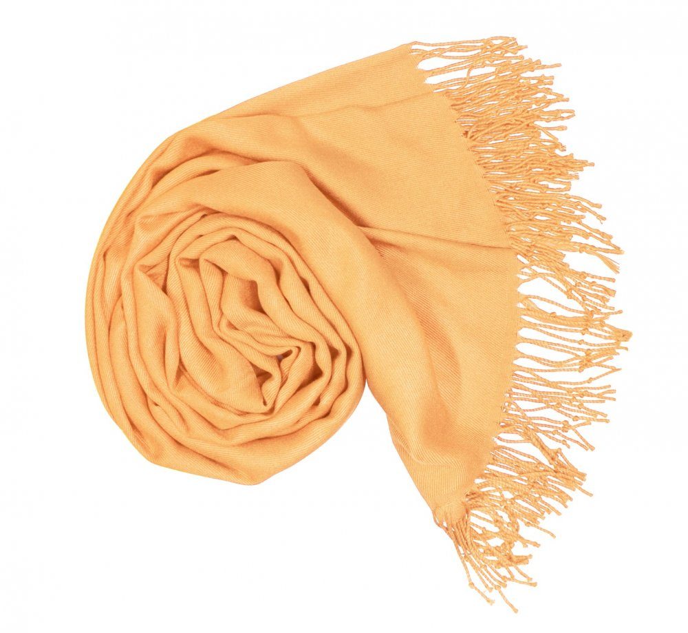 ALUM Dámská světle oranžová pashmina P31 / Dámská světle oranžová šála