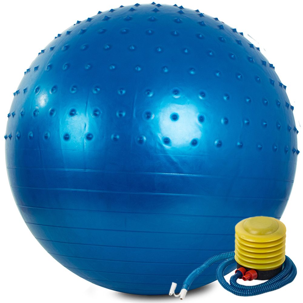 Verk Group Míč na cvičení a rehabilitaci s pumpou, 65cm, modrý