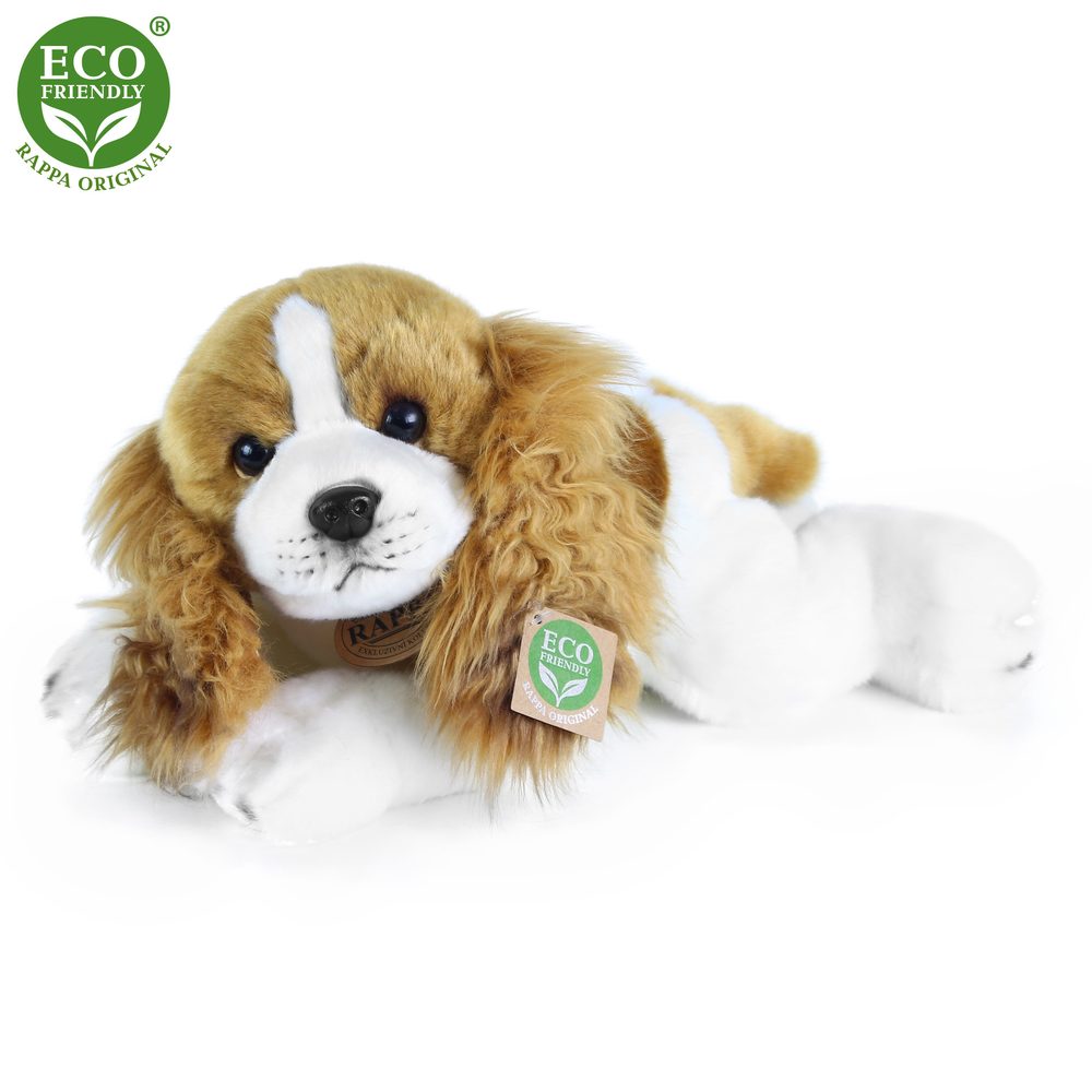 RAPPA Plyšový pes Kavalír King Charles španěl ležící 30 cm ECO-FRIENDLY