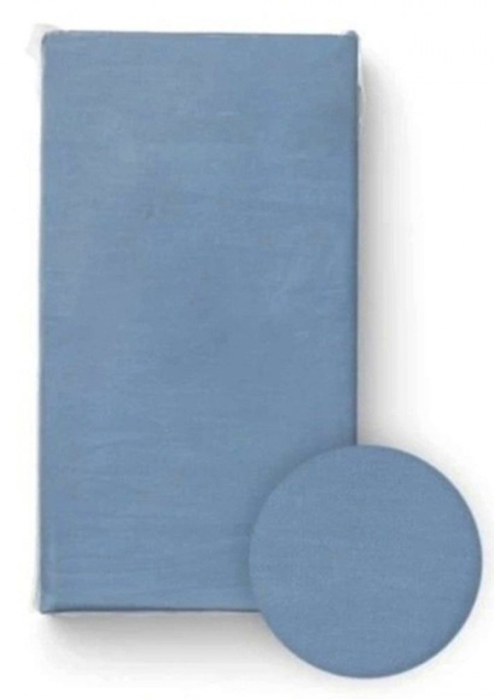 BocioLand Prostěradlo do postýlky, bavlna, tmavě modré, 120 x 60 cm