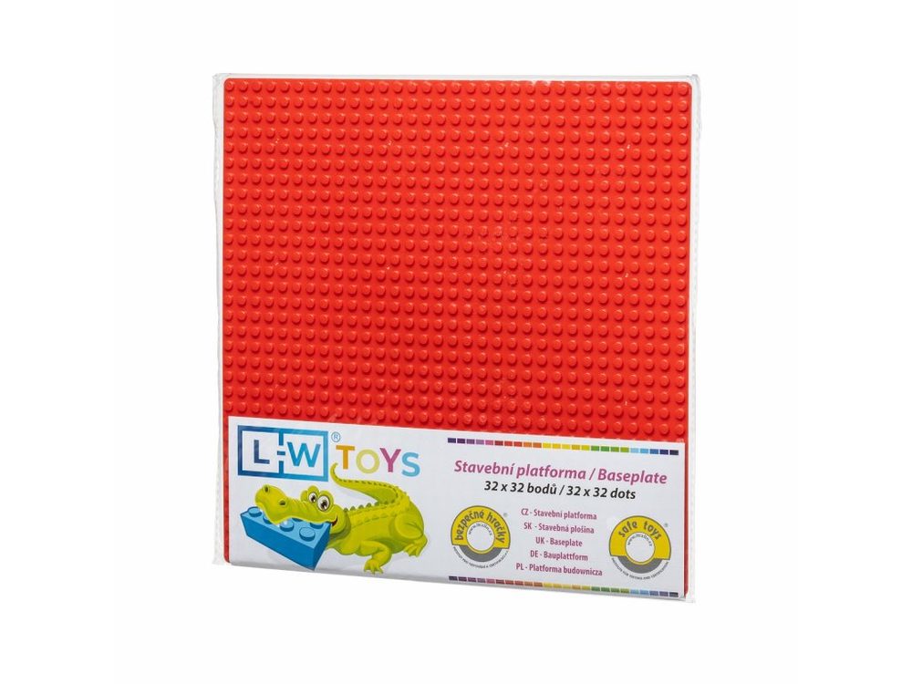 L-W Toys Základová deska 32x32 červená