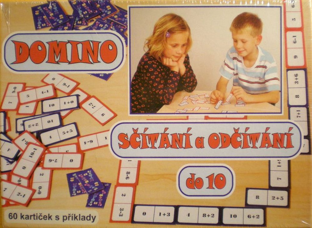 Popron.cz Domino sčítání a odčítání do 10 - 60 ks