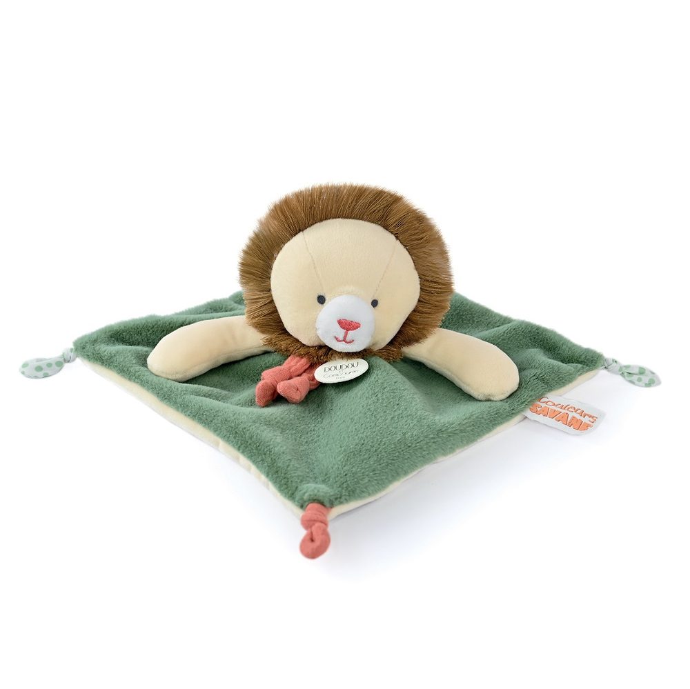 Doudou et Compagnie Paris Doudou Plyšový muchláček lev Couleurs Savane 25 cm