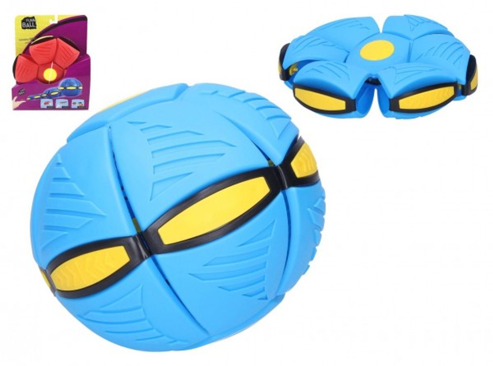 Wiky Flat Ball - Hoď disk, chyť míč! plast 22cm 4 barvy na kartě 22x27x5,5cm