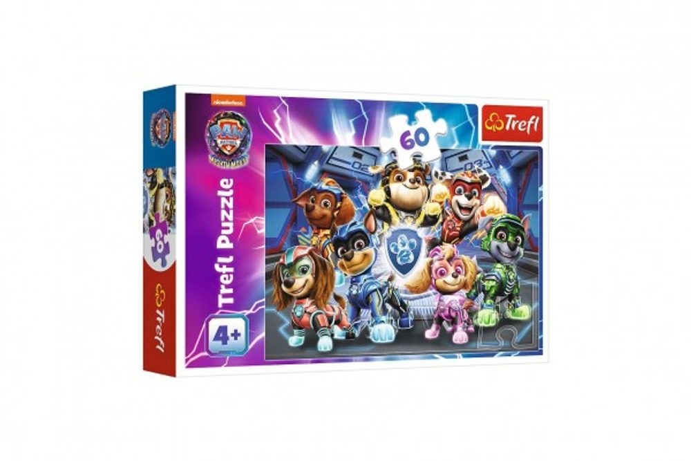 Trefl Puzzle Dobrodružství městských hrdinů Tlapková patrola/Paw Patrol 33x22cm 60 dílků v krab. 21x14x4cm