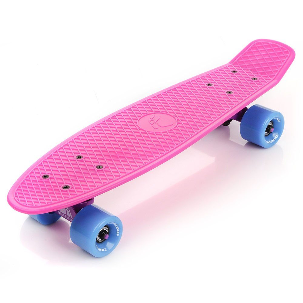 Meteor Pennyboard Meteor 23691 neonově růžová - modrá