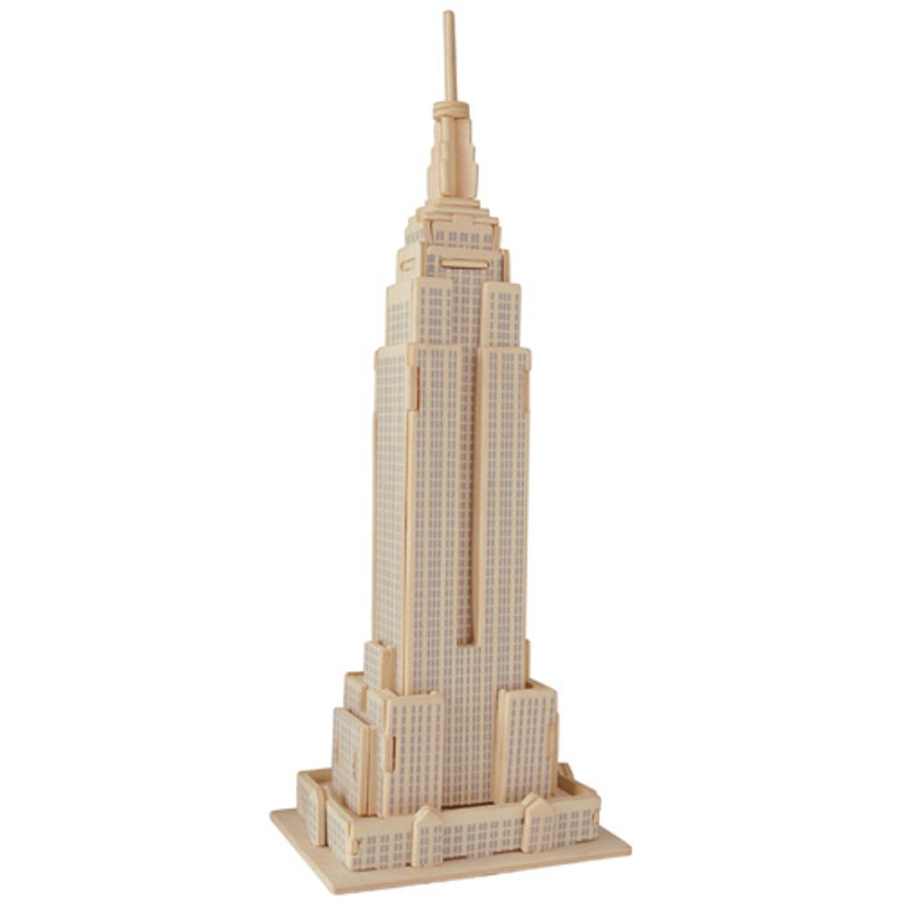 Woodcraft construction kit Woodcraft Dřevěné 3D puzzle Empire state building