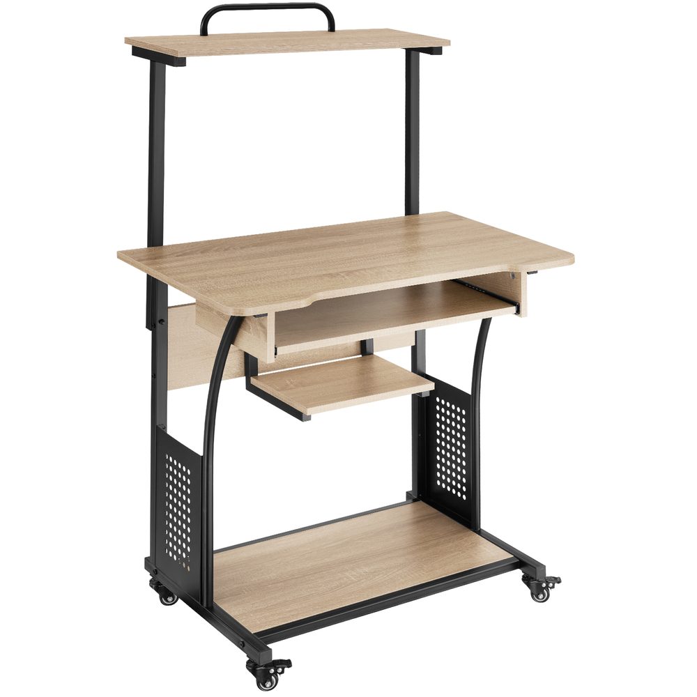 tectake 404727 psací stůl fife 80x65,5x130,5cm - Industrial světlé dřevo, dub Sonoma - Industrial světlé dřevo