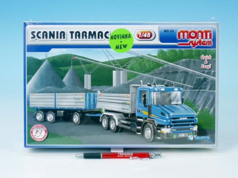 Vista Stavebnice Monti 65 Scania Tarmac 1:48 v krabici 32x20,5x7,5cm