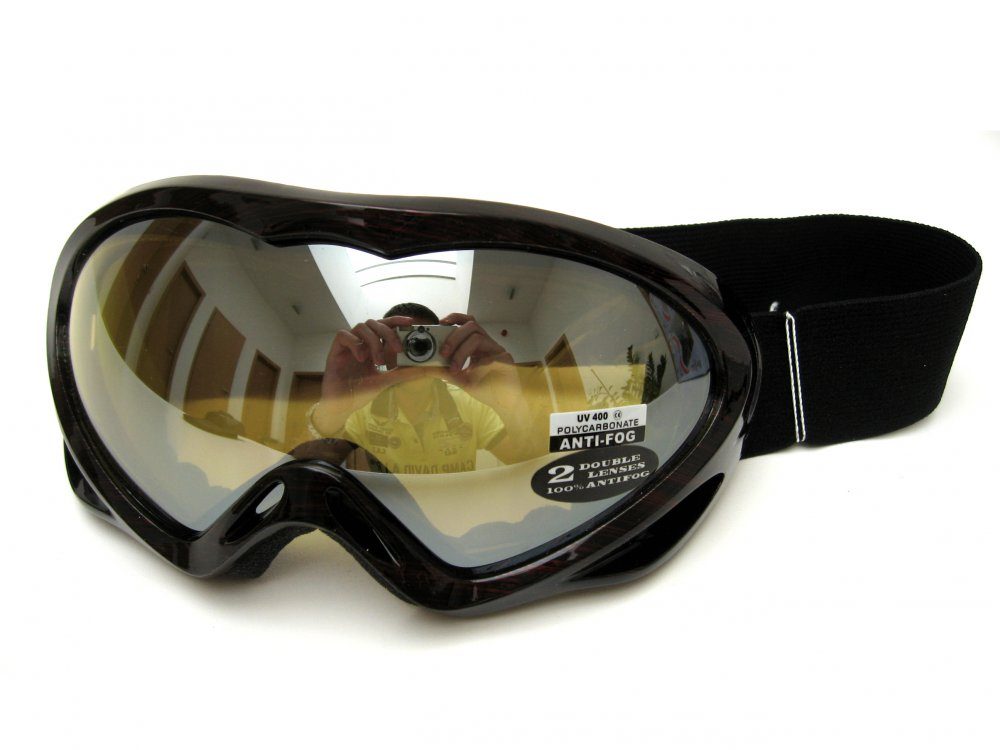Cortini Lyžařské brýle Cortini G1230-7 červené čárky