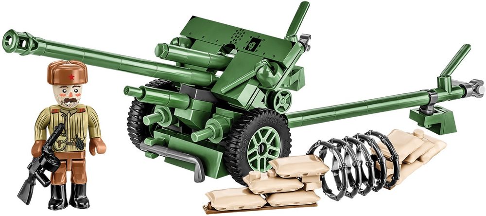 COBI 2293 II WW ZiS 3 Soviet gun, 1:35, 130 k, 1 f