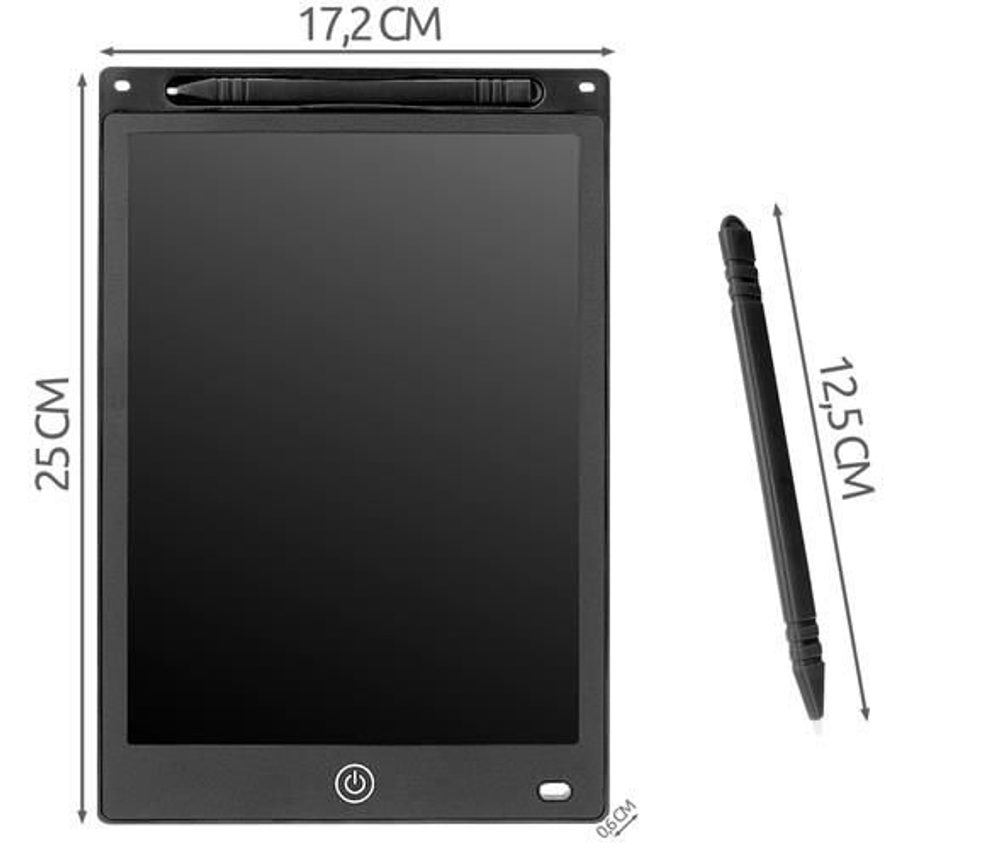 Popron.cz Tablet na kreslení 10 palců se stylusem XL - černý (ISO)