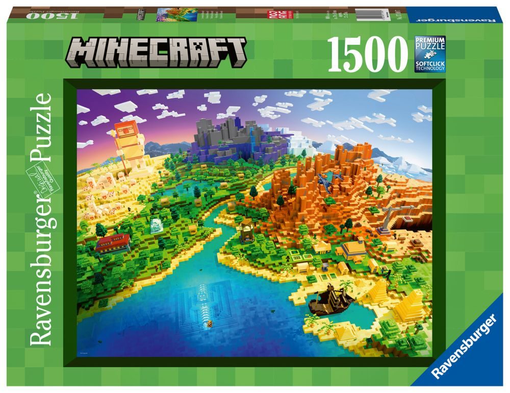 Ravensburger Minecraft: Svět Minecraftu 1500 dílků