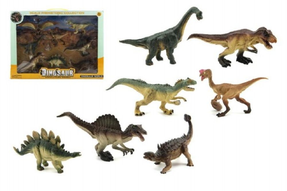 Teddies Dinosaurus plast 8ks v krabici 46x34x7cm