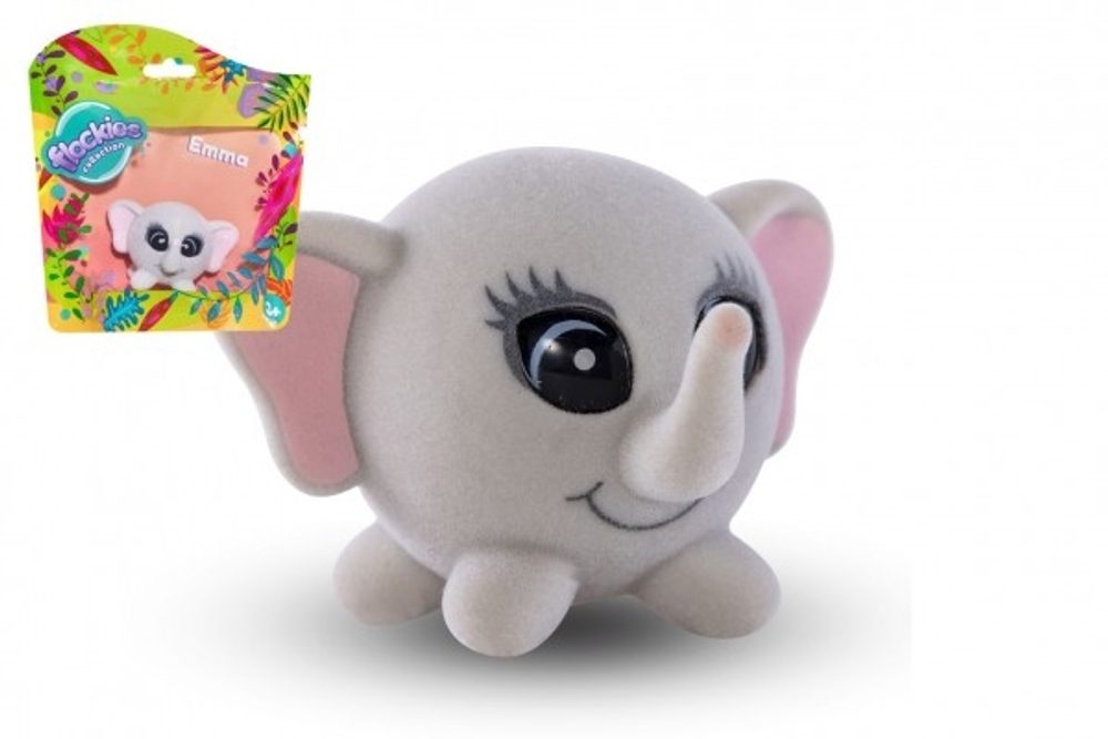 TM Toys Zvířátko Flockies Slon Emma fliška 4cm v sáčku