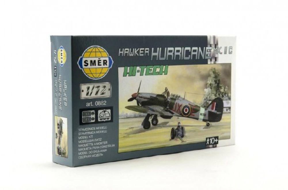 Směr Model Model Hawker Hurricane MK.II HI TECH 1:72 16,9x13,6cm v krabici 25x14,5x4,5cm