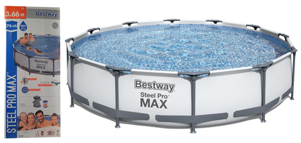 BESTWAY 56416 Bazén Steel Pro Max 366x76 cm + příslušenství