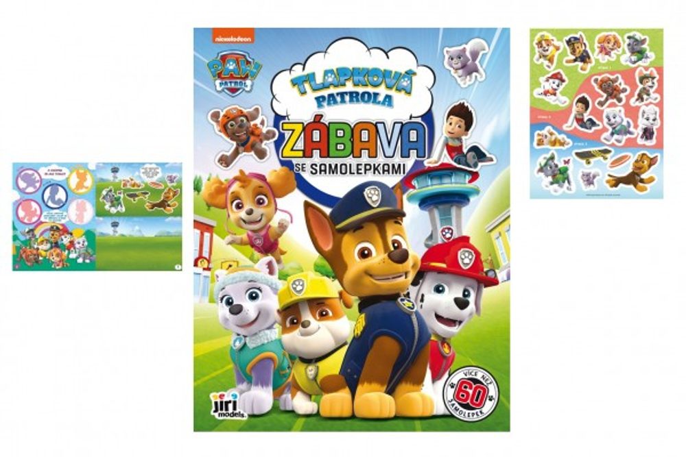 Jiri Models Sešit Zábava se samolepkami Tlapková patrola/Paw patrol A4 22x28cm