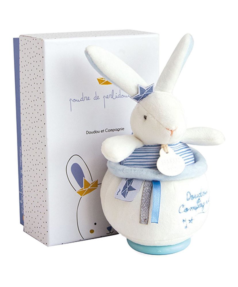 Doudou et Compagnie Paris Doudou Plyšový králíček námořník hrající melodii 14 cm