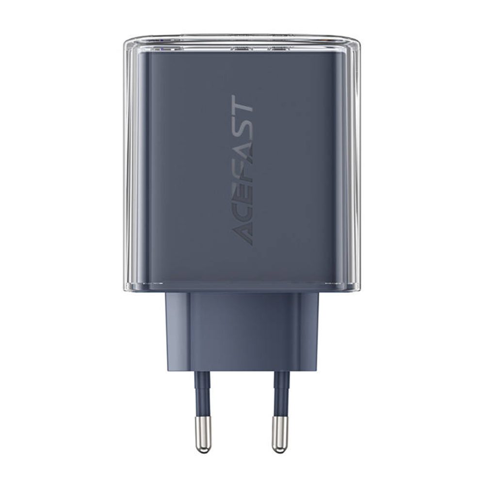 Acefast Nástěnná nabíječka Acefast A45, 2x USB-C, 1xUSB-A, 65W PD (šedá)