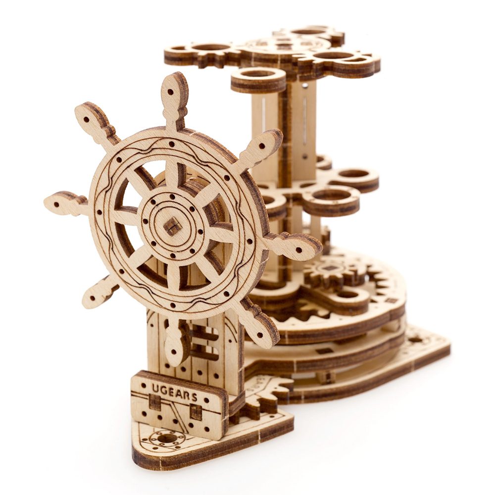 Ugears 3D dřevěné mechanické puzzle Organizér na psací potřeby