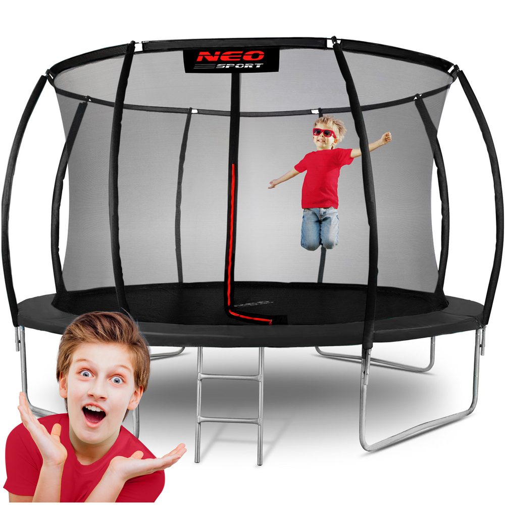 Neo-Sport Zahradní trampolína s vnitřní sítí Neo-Sport 12 stop/374 cm