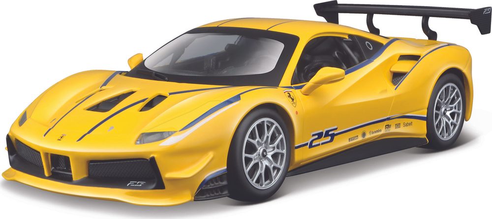 Bburago 2020 Bburago 1:24 Ferrari Racing 488 Challenge Yelow