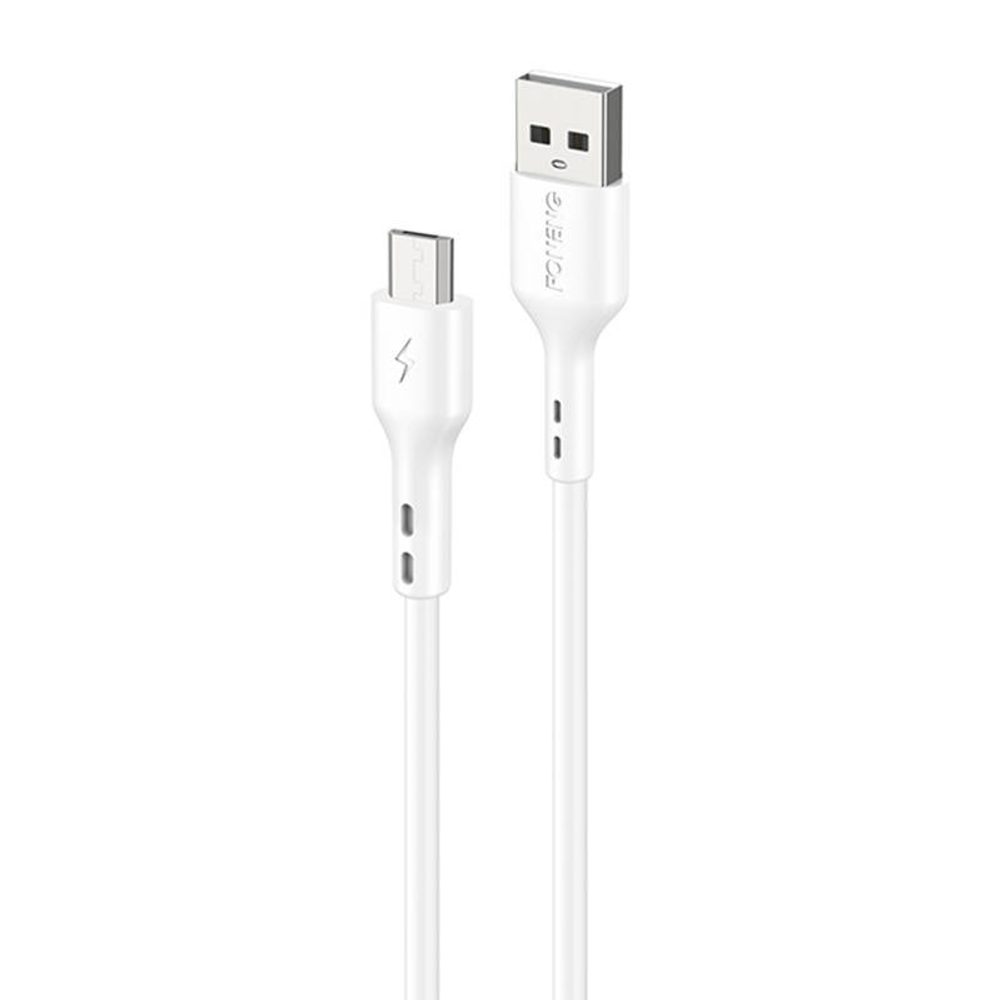 Foneng X36 USB kabel na Micro USB, 3A, 1m (bílý)