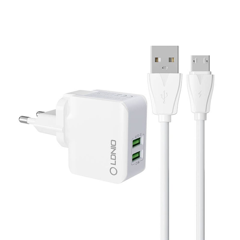 LDNIO Nástěnná nabíječka LDNIO A2203 2USB + kabel MicroUSB