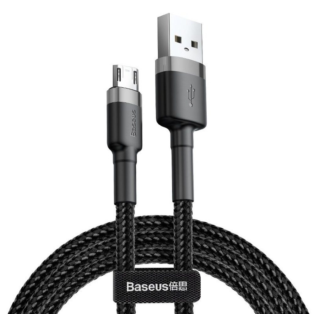 Baseus Kabel Baseus Cafule Micro USB 2,4A 1m (šedo-černý)