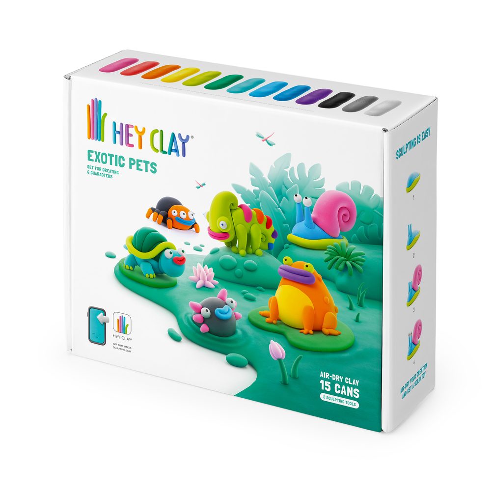 TM Toys Hey Clay exotické zvířáta