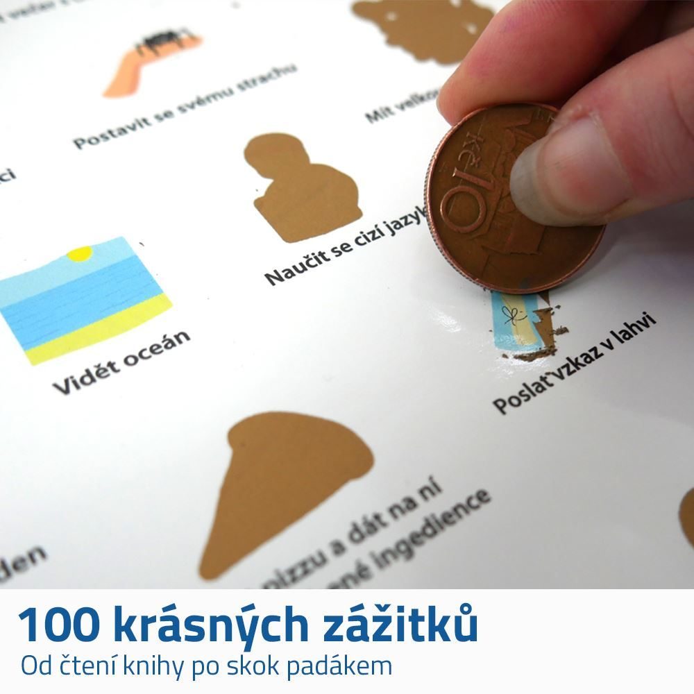Popron.cz Stírací plakát - 100 věcí co musíte zažít