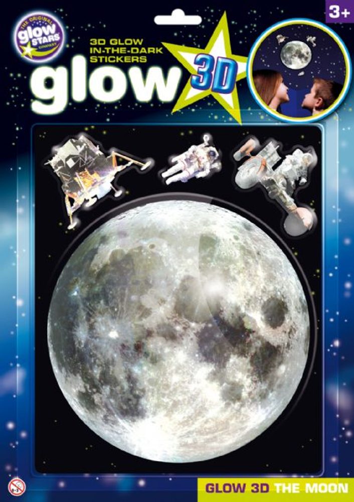 GlowStars Glow 3D Velký Měsíc a Apollo