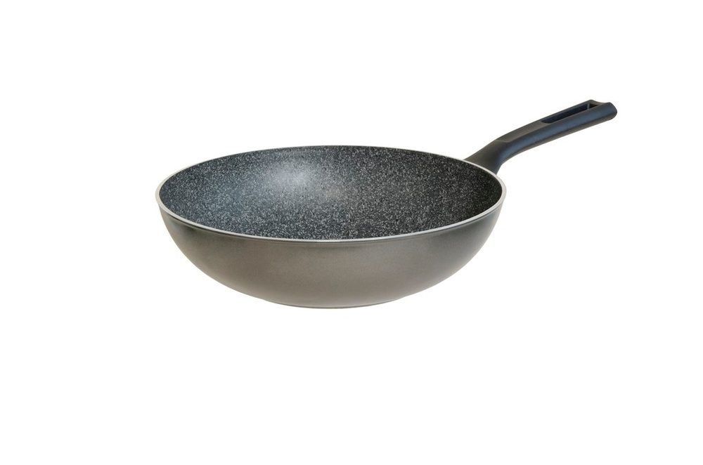 DOMO pánev Wok Universal 28 cm, Počet vrstev: 8, GRANIT, indukce