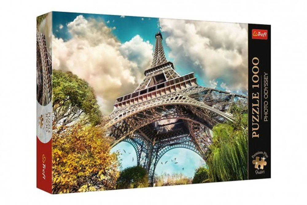 Trefl Puzzle Premium Plus - Photo Odyssey:Eiffelova věž v Paříži, Francie 1000dílků 68,3x48cm v krab 40x27