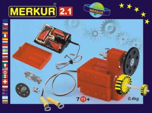 Merkur Toys Stavebnice MERKUR 2.1 Elektromotorek v krabici