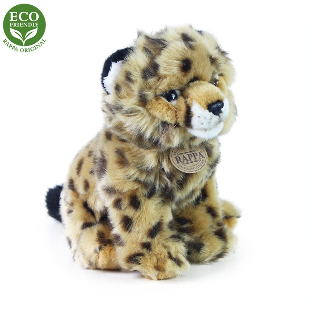 RAPPA Plyšový gepard sedící 25 cm ECO-FRIENDLY