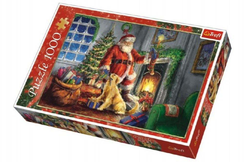 Trefl Puzzle koláž Vánoce Čas dárků 1000 dílků v krabici 40x27x6cm